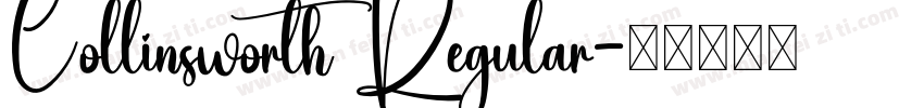 Collinsworth Regular字体转换